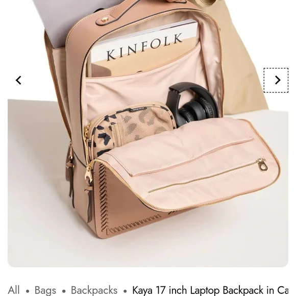 Calpak Mauve Laptop Backpack - Picture 2 of 6